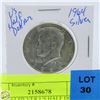 Image 1 : UNC 1964 SILVER US HALF DOLLAR