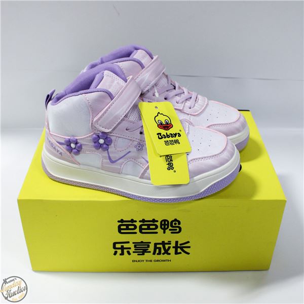 NEW BABAYA GIRLS SNEAKERS PURPLE SIZE 2