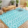 Image 1 : NEW YAMAZIOT OUTDOOR RUG 8X10' TEAL