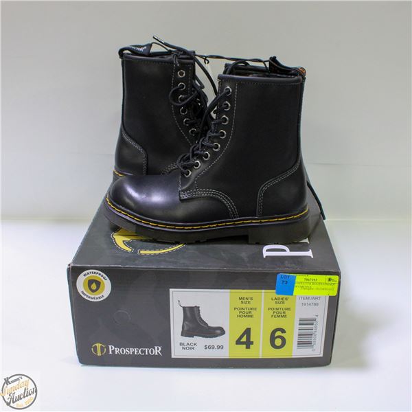 NEW PROSPECTOR BOOTS UNISEX MENS 4 WOMENS 6