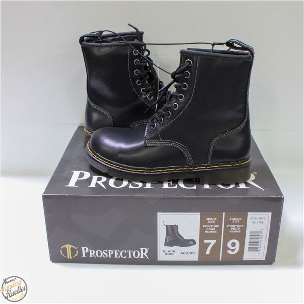 NEW PROSPECTOR BOOTS UNISEX MENS 7 WOMENS 9