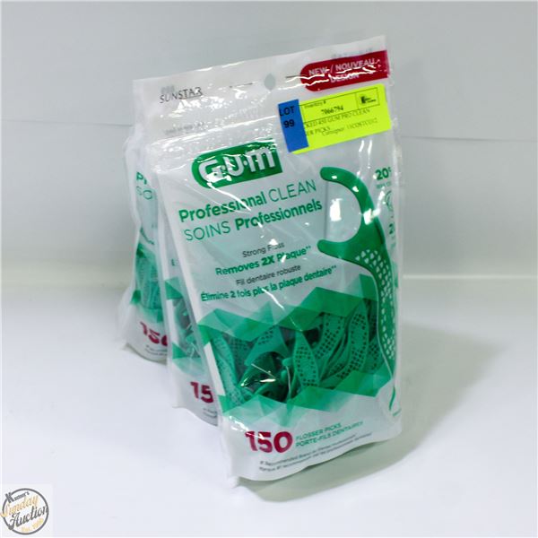 REPACKED 450 GUM PRO CLEAN FLOSSER PICKS
