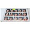 Image 1 : 85-86 UNCUT FLAMES SHEET SIGNATURES 15 CARDS