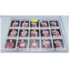 Image 1 : 86-87 UNCUT FLAMES SHEET SIGNATURES 15 CARDS