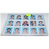 Image 1 : 1982-83 UNCUT SHEET SIGNATURES 4 WAYNE GRETZKYS