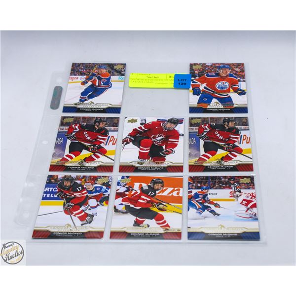 CONNOR MCDAVID ROOKIES AND 1ST YEAR 8 CARDS