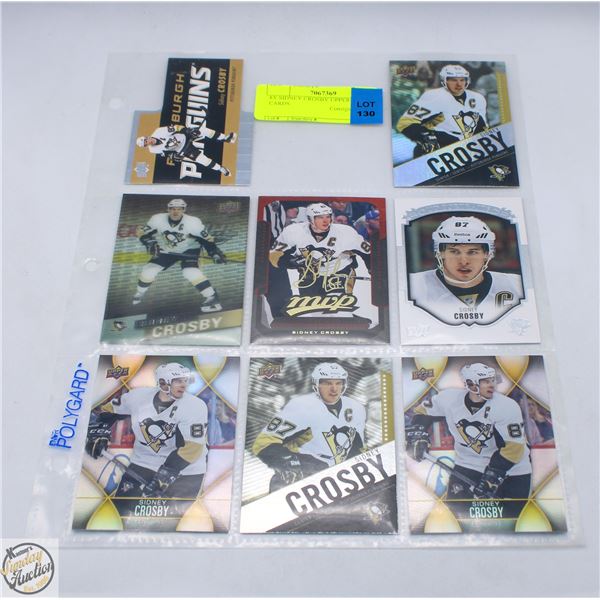 8X SIDNEY CROSBY UPPERDECK CARDS