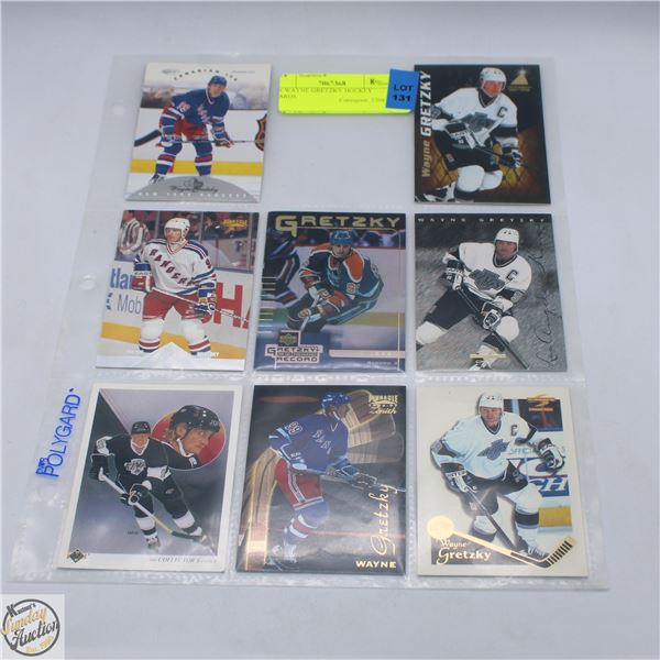 8X WAYNE GRETZKY HOCKEY CARDS