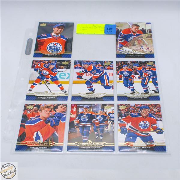 CONNOR MCDAVID ROOKIES 8 CARDS