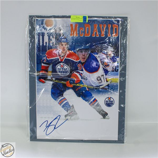 CONNOR MCDAVID NEW SEALED SIGNATURE 15" X 20"
