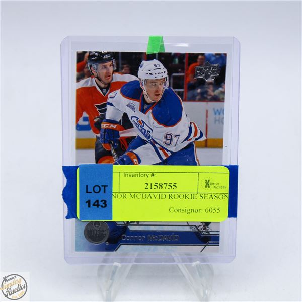 CONNOR MCDAVID ROOKIE SEASON