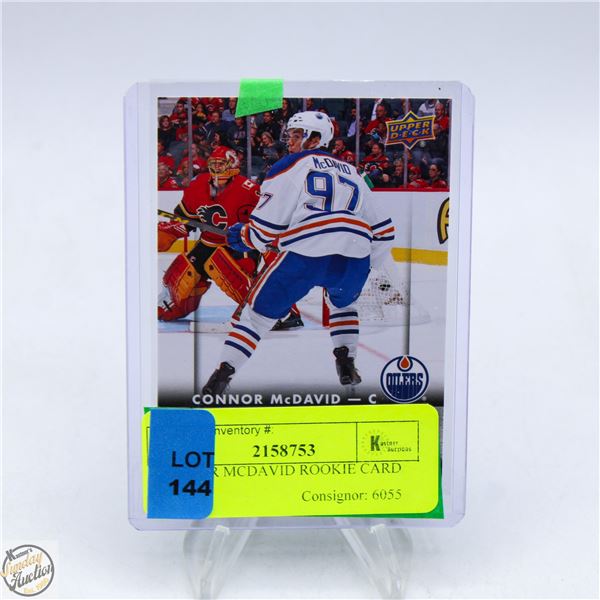 CONNOR MCDAVID ROOKIE CARD
