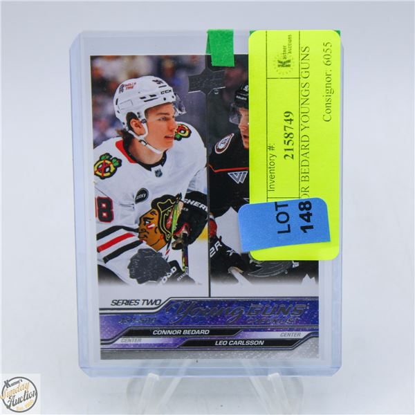 CONNOR BEDARD YOUNGS GUNS CARD
