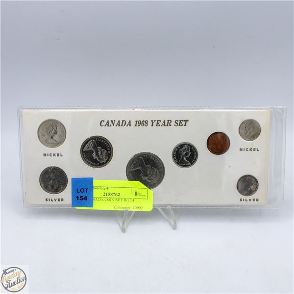 1968 CANADA QUARTER COIN SET WITH SILVER