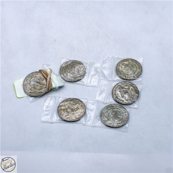 SILVER MEXICAN PESOS (6)