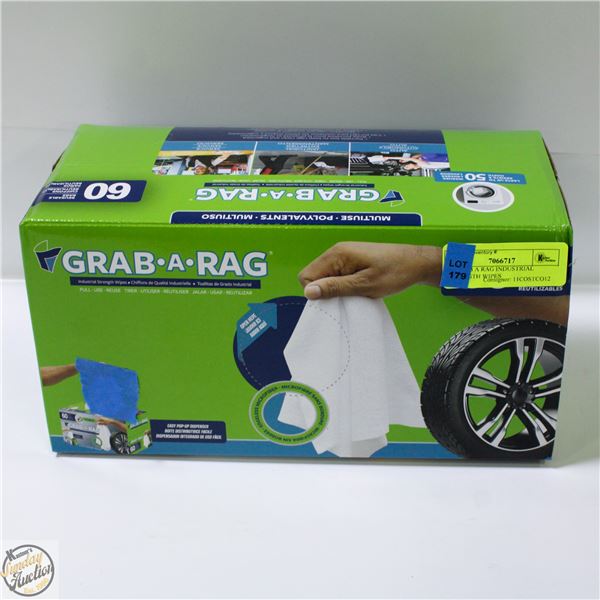 60 GRAB A RAG INDUSTRIAL STRENGTH WIPES