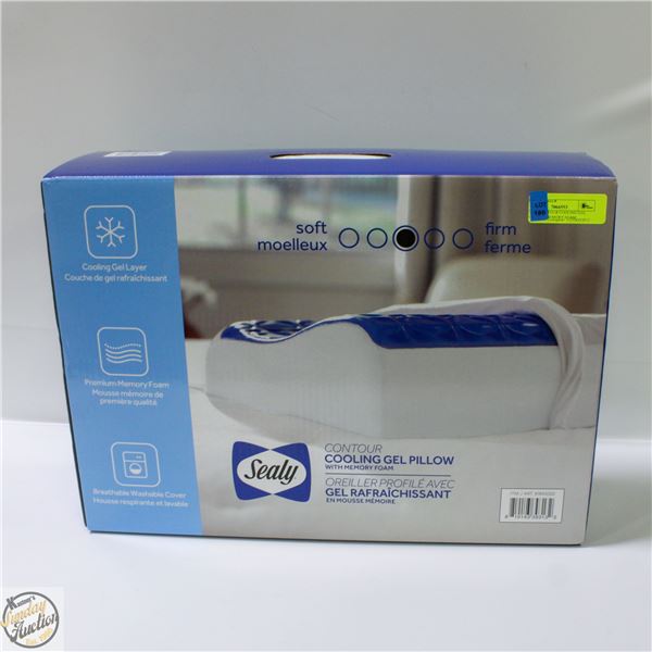 SEALY CONTOUR COOLING GEL PILLOW W MEMORY FOAM