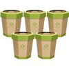 Image 1 : BRAND NEW 5PK CARDBOARD TRASH CANS 3-GALLON