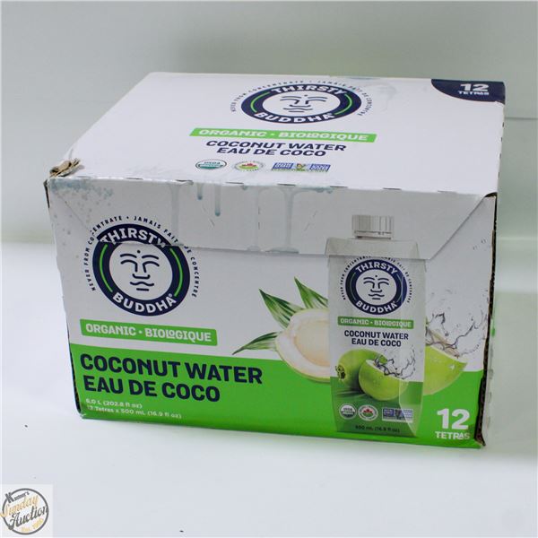 12 X 500ML THIRSTY BUDDHA ORGANIC COCONUT WATER