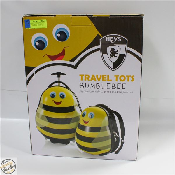 HEYS TRAVELTOTS BUMBLEBEE LIGHTWEIGHT KIDS LUGGAGE