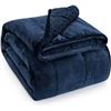 Image 1 : NEW WEMORE SHERPA FLEECE WEIGHTED BLANKET 48 X 72"