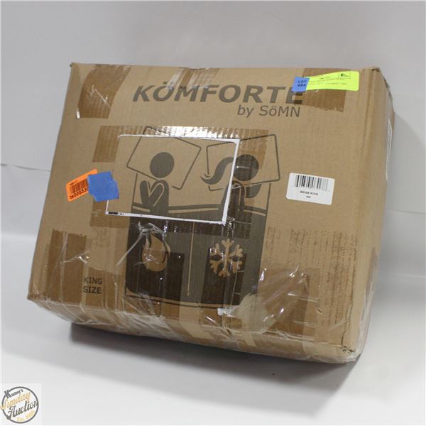NEW KOMFORT BY SOMN BEIGE KING SIZED 3PCS