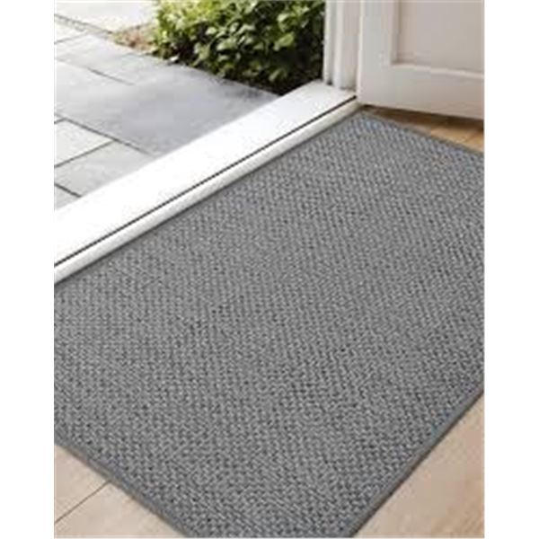 NEW COLOR GEOMETRY 27.5 X 59" INDOOR DOOR MAT GREY