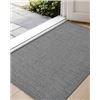 Image 1 : NEW COLOR GEOMETRY 27.5 X 59" INDOOR DOOR MAT GREY