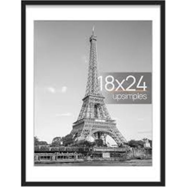 NEW UPSIMPLES 18 X 24" BLACK PHOTO FRAME
