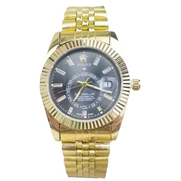 NEW REPLICA R0LEX  "SKY-DWELLER" QUARTZ WATCH