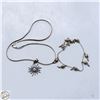 Image 1 : 19.1G SILVER BRACELET + NECKLACE W/PENDANT