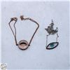 Image 1 : 5.5G SILVER TOTAL WEIGHT W/STONES EYE THEMED
