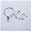 Image 1 : 19.4G SILVER TOTAL WEIGHT W/STONES/PENDANT/CHARMS