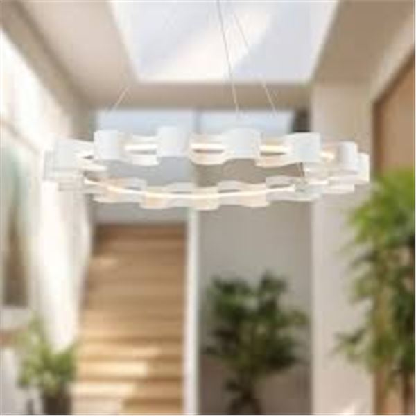 BRAND NEW LIGHT & MODERN GENVIEVE 32" CHANDELIER
