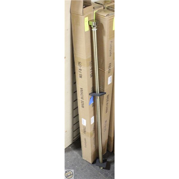 NEW SINGLE CURTAIN ROD BRONZE 42-72"