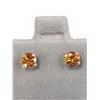Image 1 : 10K YELLOW GOLD CITRINE(0.6CT) EARRINGS, MADE IN
