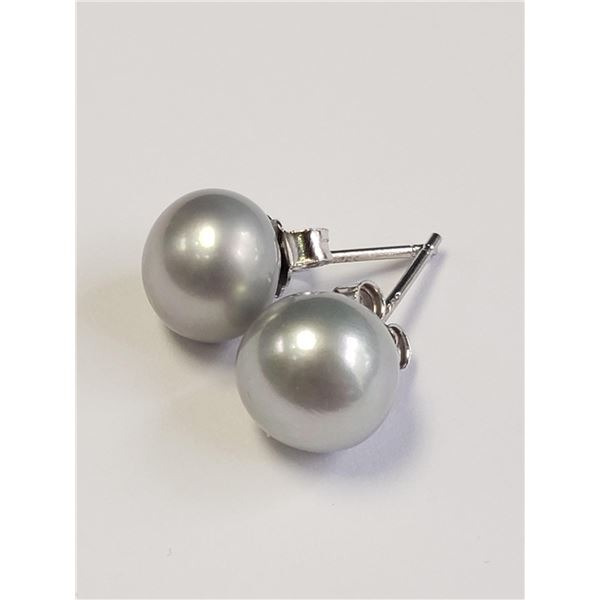 SILVER PEARL EARRINGS