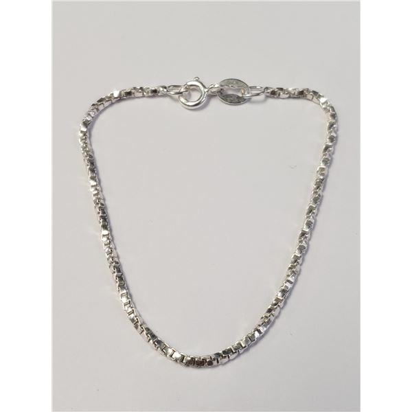 SILVER 7" BRACELET