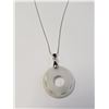 Image 1 : SILVER JADE 16" NECKLACE