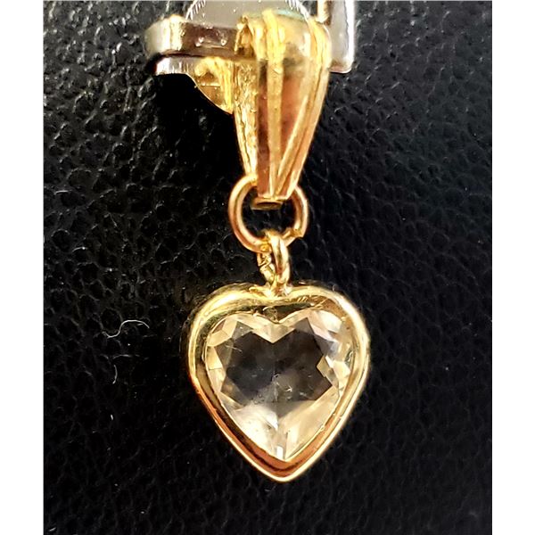 10K YELLOW GOLD MOONSTONE (1CT) PENDANT