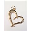 Image 1 : 14K YELLOW GOLD HEART 0.72G PENDANT