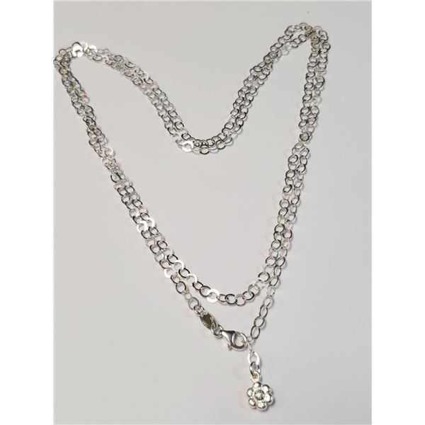 SILVER 5G 34" NECKLACE