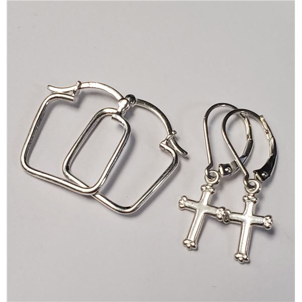 SILVER 2 EARRING EARRINGS
