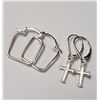 Image 1 : SILVER 2 EARRING EARRINGS