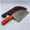 Image 1 : DAMASCUS CLEAVER LAMINATE HANDLE
