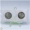 Image 2 : 2 GEORGE VI SILVER HALF DOLLARS 1938-40