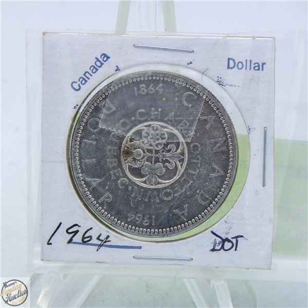1964 CHARLOTTETOWN QUEBEC SILVER DOLLAR