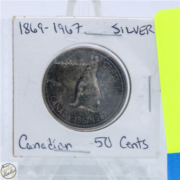 1967 HALF DOLLAR SILVER CENTENNIAL