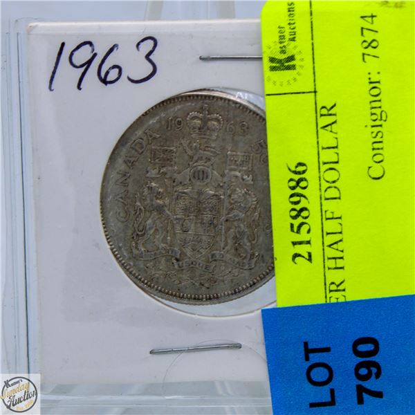 1963 SILVER HALF DOLLAR