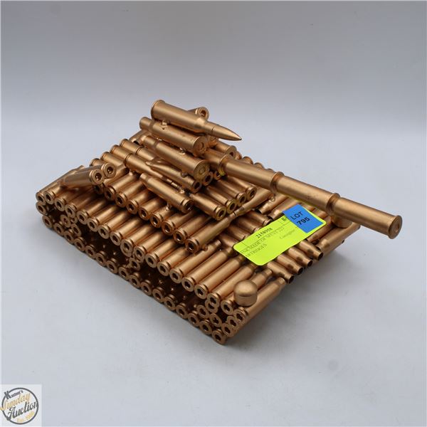 MODEL TANK MADE OF SPENT 223 CARTRIDGES